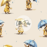 SEAMLESS DESIGN - RAIN BUNNIES (BEIGE)